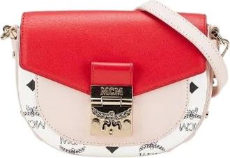 MCM Pre-owned Cross Body Bags, female, Multicolor, Size: ONE SIZE Pre-owned Leather Cross Body Bag
