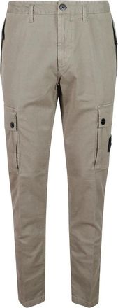 Stone Island Slim Fit Cargo Broek - Heren - Slim Fit Broeken - Groen - W36 - Katoen - Broeken
