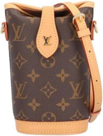 Louis Vuitton Pre-owned Bucket Bags, female, Brown, Size: ONE SIZE Pre-owned Monogram Bucket Shoulder Bag
