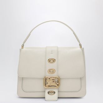Burberry Small Rider shoulder bag in beige lambskin