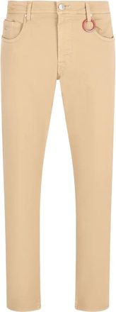 Sartoria Tramarossa ring-detail jeans - men - Cotton/Polyester/Spandex/Elastane - 30 - Neutrals