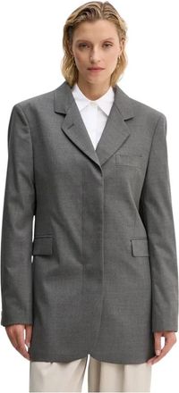 Remain Jassen > Blazers - Dames - Blazers - Grijs - S - Polyester - Jassen