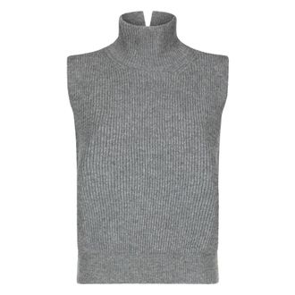 Dondup Sweaters - Dames - Coltruien - Grijs - L - Truien & Vesten