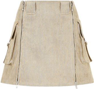 TOMBOY corduroy mini-skirt - Neutrals
