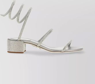 Rene Caovilla jewel block heel strappy sandals