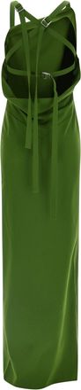 The Attico Womens Bicolor Viscose Long Dress
