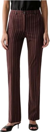 Patrizia Pepe Pantalones chinos - Trousers - Mujer - Marr&oacute;n - M