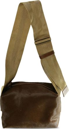 Uma Wang medium leather shoulder bag - Brown
