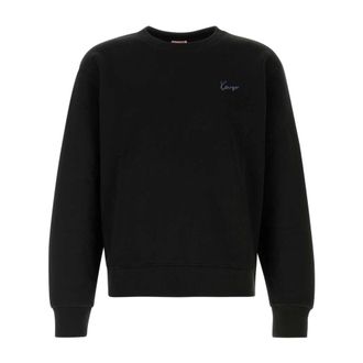 Kenzo Signature Classic Sweatshirt - male - Kenzo - Sweatshirts - Black - M - Sweatshirts & Hoodies