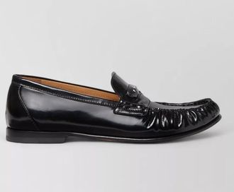 Fendi leather loafers