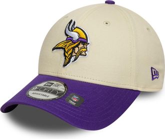 New Era Mens 9FORTY Minnesota Vikings Baseball Cap - Light Cream - One Size
