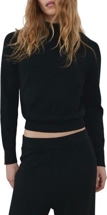 Mango Mock Neck Sweater in Black at Nordstrom, Size X-Small