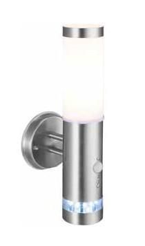 Brilliant Bole Aplique De Pared De Acero Inoxidable Para Exterior Con Detector