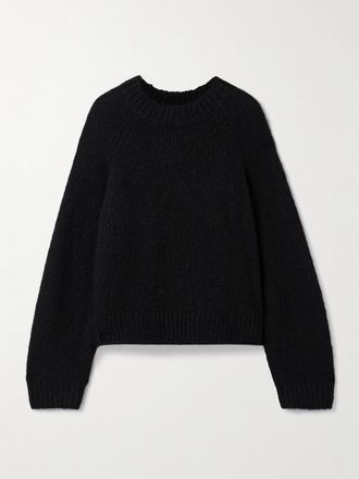 Nili Lotan Pullover In Misto Cashmere E Seta Tomaso - Nero