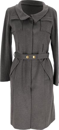 Roland Mouret jas met riem in grijze wol