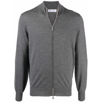 Brunello Cucinelli Zipped Knit Cardigan