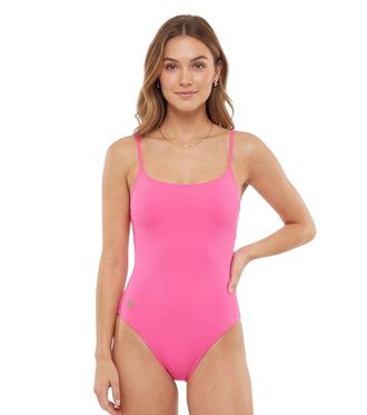 Ralph Lauren Pink Solid Swimwear