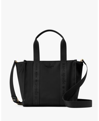 Kate Spade New York Womens Kip Ksnyl Small Tote - Black Nylon - One Size
