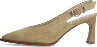 Lina Locchi Slingbacks Az 12 - Dames - Pumps - Beige - 38 EU - Su&egrave;de - Schoenen