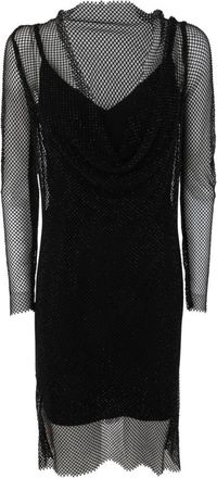 Max Mara Mini-jurk - Dames - Zomerkleedjes - Zwart - XS - Polyester - Kleedjes