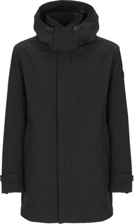 Peuterey Gewatteerde jas - Heren - Parka Jassen - Zwart - M - Leer - Jassen