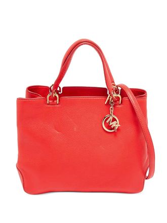 Michael Kors Cynthia leather tote bag - women - Leather/Nylon - One Size - Red