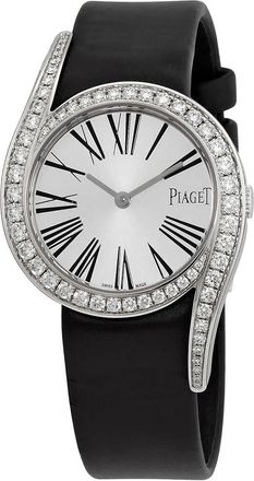 Piaget Limelight Gala Silver Diamond Dial Satin Ladies Watch GOA38160