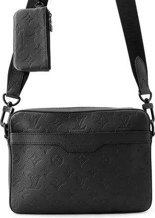 Louis Vuitton Monogram Shadow Black Noir Monogram Shadow Handbag Shoulder Bag (Pre-Owned)