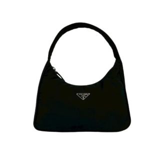 Prada Pre-owned Mini Bags, female, Black, Size: ONE SIZE Pre-owned Nylon Handbag