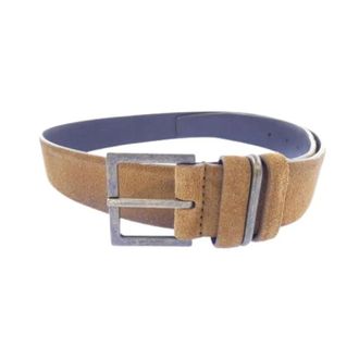 Saint Laurent Pre-owned Suede belts - female - Saint Laurent Vintage - Vintage Belts - Brown - ONE SIZE - Pre-owned