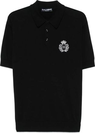 Dolce & Gabbana Polo con logo - Nero