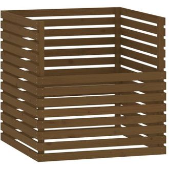 vidaXL Vidaxl - Compostiera Marrone Ambra 100x100x102 cm Legno Massello di Pino