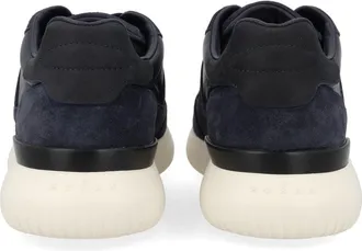 Hogan Suede and Calfskin Sneaker - Blue