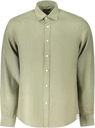North Sails Linnen Overhemd met Lange Mouwen - Heren - Casual Overhemden - Groen - S - Linnen - Overhemden