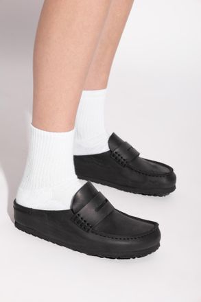 Birkenstock Naples Wrapped Shoes, Womens, Black