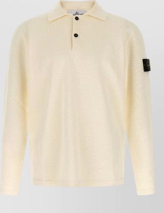 Stone Island long sleeve ribbed polo knitwear 5100024