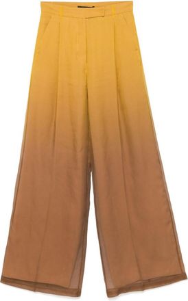 Max Mara Yellow Baffo trousers