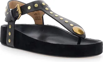 Isabel Marant Womens Sandals Enore Black Leather