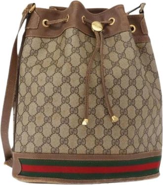 Gucci Pre-owned Bucket Bags, female, Beige, Size: ONE SIZE Pre-owned Bucket Bag