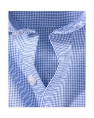 Olymp Businesshemd OLYMP Luxor modern fit, Herren, Gr. 39, N-Gr, blau (bleu), Web, Obermaterial: 100% Baumwolle, kariert, Hemden Businesshemd