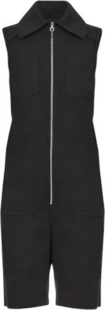 Ferragamo Womens Organic Cotton Jumpsuit In Black