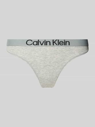 Calvin Klein Underwear String mit Label-Bund Modell MAX in Hellgrau, Gr&ouml;&szlig;e XL