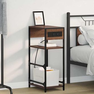 vidaXL Armadio Da Notte Con Cassetto Rovere Marrone 40 X 27 X 76 Cm - Vidaxl