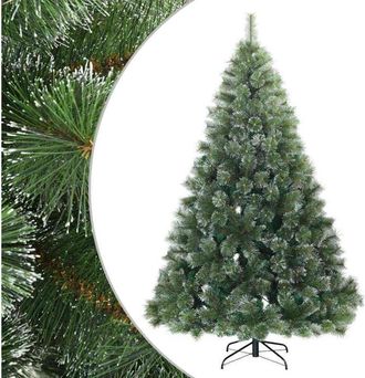 vidaXL &Aacute;rbol De Navidad Artificial Plegable Cubierto De Nieve Verde Vidaxl