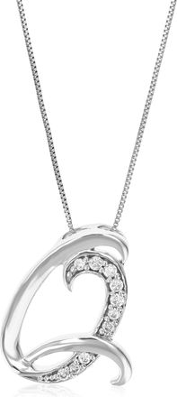 Vir Jewels 1/10 cttw Lab Grown Diamond Alphabet Pendant Necklace in Sterling Silver with Chain For Women