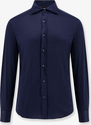 Brunello Cucinelli Camicia in misto seta e cotone - BRUNELLO CUCINELLI - gender_Man