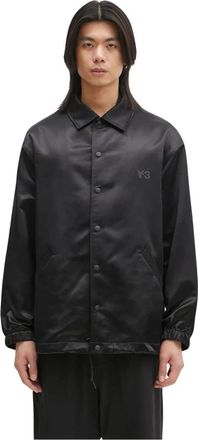 Yohji Yamamoto GFX Coach Jacket - Heren - Zomerjassen - Zwart - M - Katoen - Jassen