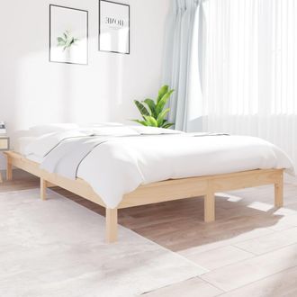vidaXL Estructura De Cama Madera Maciza De Pino 120x200 Cm Vidaxl