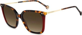 Carolina Herrera Zonnebril - Dames - Zonnebrillen - Bruin - 53 MM - Accessoires