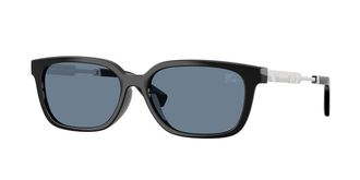 Burberry BE4481D Asian Fit Polarized 30012V Womens Sunglasses Black Size 54